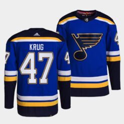 St. Louis Blues Torey Krug Home Blue Jersey