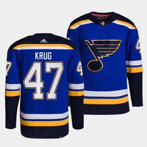St. Louis Blues Torey Krug Home Blue Jersey