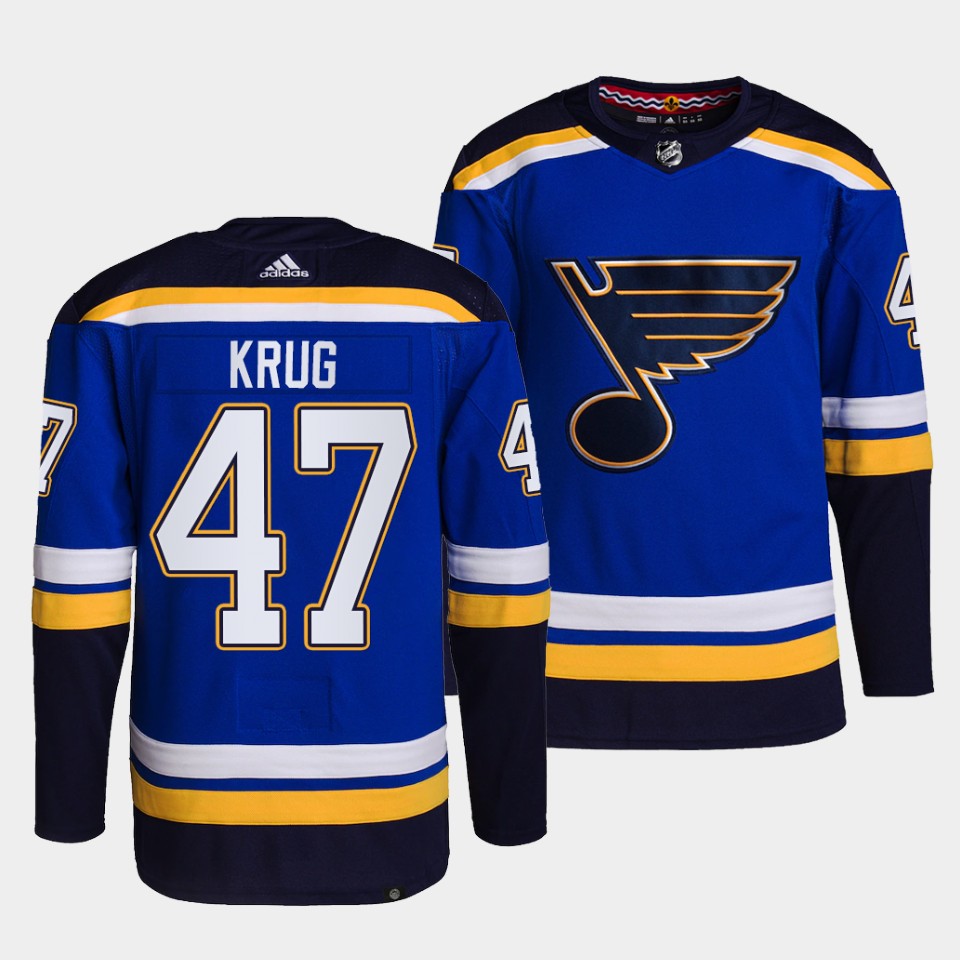 St. Louis Blues Torey Krug Home Blue Jersey St. Louis Blues Torey Krug Home Blue Jersey