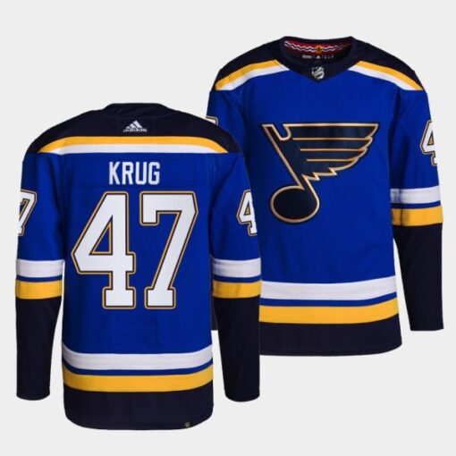 St. Louis Blues Torey Krug Home Blue Jersey