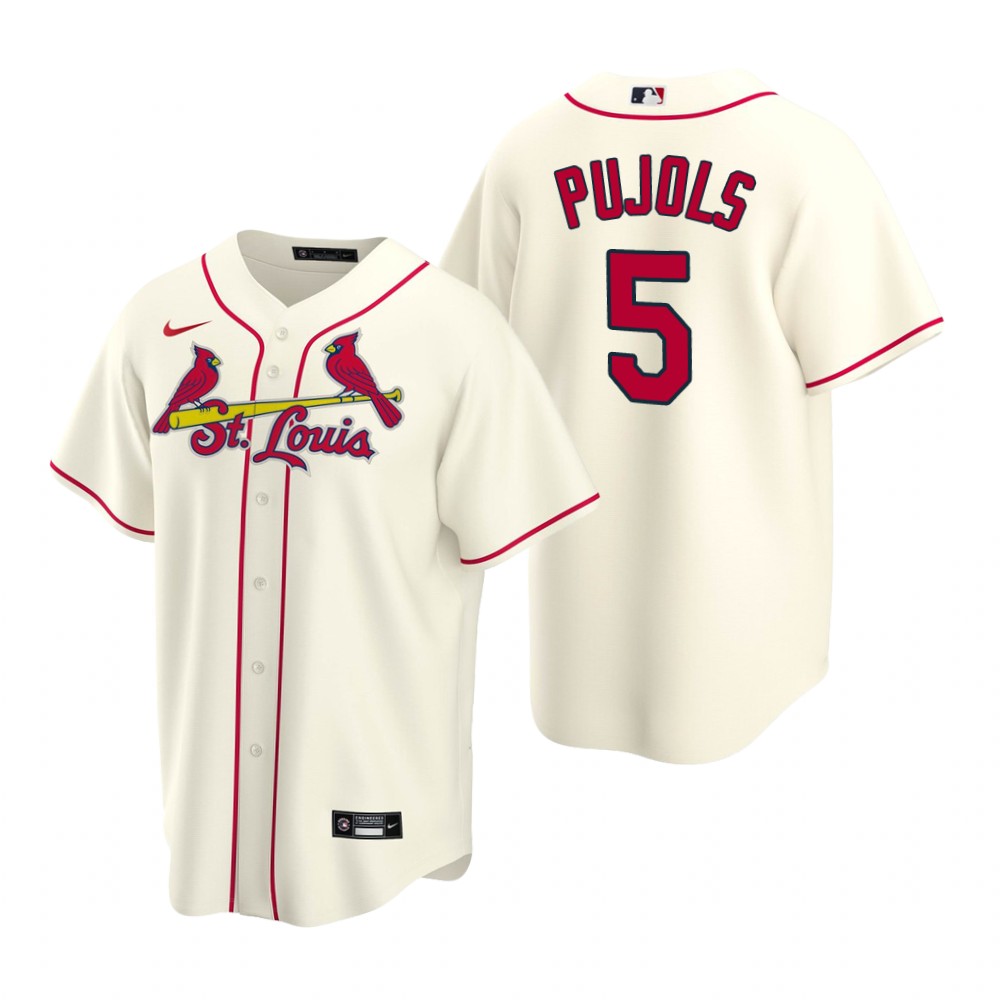 St. Louis Cardinals Albert Pujols Cream Replica Alternate Jersey St. Louis Cardinals Albert Pujols Cream Replica Alternate Jersey