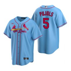 St. Louis Cardinals Albert Pujols Light Blue Replica Alternate Jersey