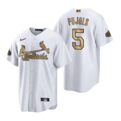 St. Louis Cardinals Albert Pujols White Gold 2022 All-Star Replica Jersey