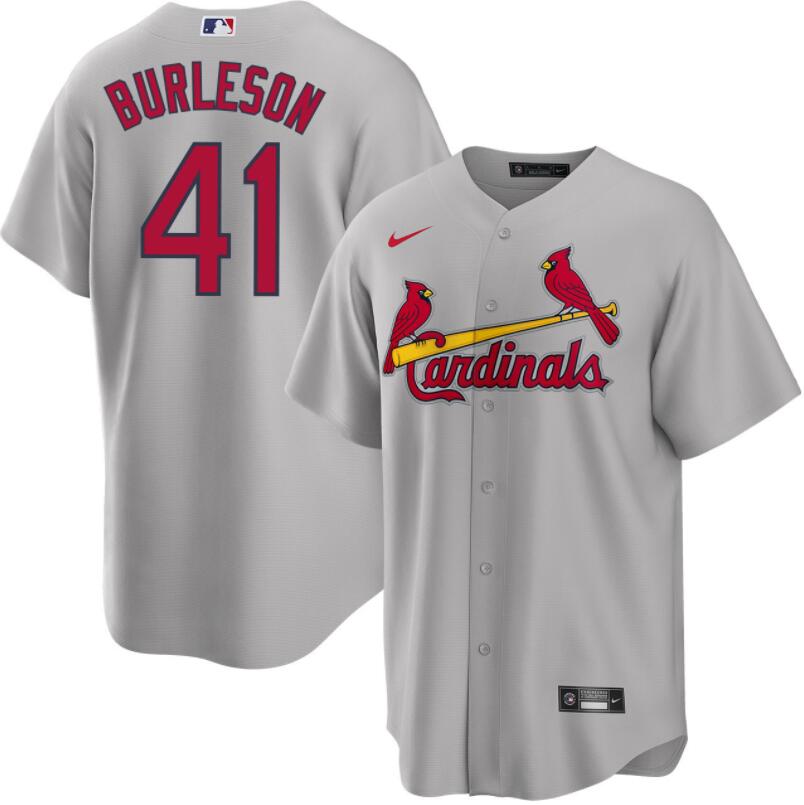 St. Louis Cardinals Alec Burleson Gray Road Replica Jersey St. Louis Cardinals Alec Burleson Gray Road Replica Jersey