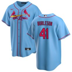 St. Louis Cardinals Alec Burleson Light Blue Alternate Replica Jersey