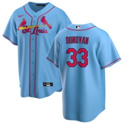 St. Louis Cardinals Brendan Donovan Light Blue Alternate Replica Jersey