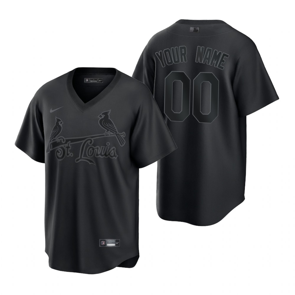 St. Louis Cardinals Custom Black Pitch Fashion Replica Jersey St. Louis Cardinals Custom Black Pitch Fashion Replica Jersey