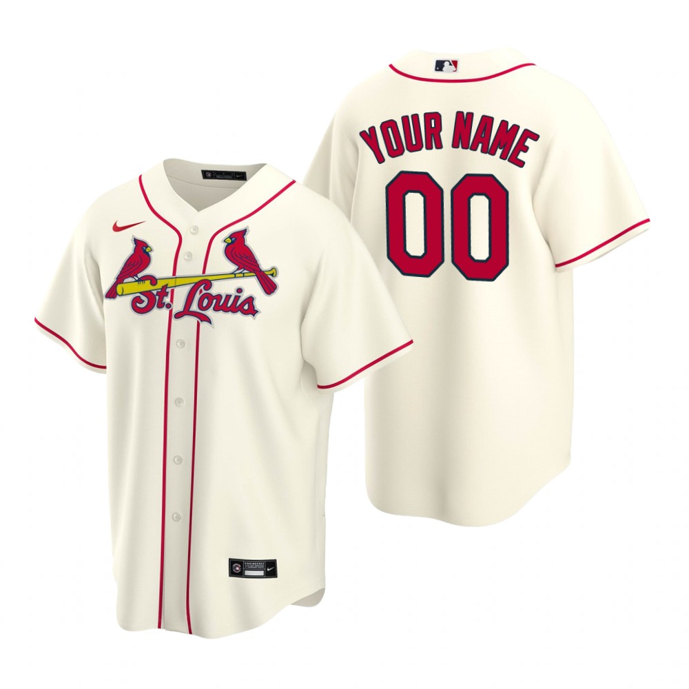St. Louis Cardinals Custom Cream Alternate Replica Jersey St. Louis Cardinals Custom Cream Alternate Replica Jersey