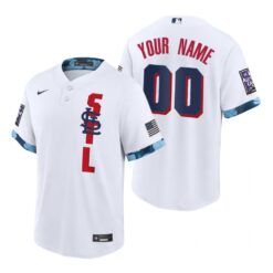 St. Louis Cardinals Custom White 2021 All Star Game Replica Jersey