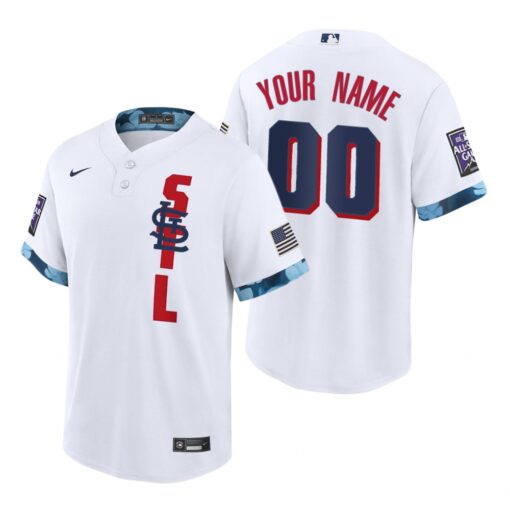 St. Louis Cardinals Custom White 2021 All Star Game Replica Jersey