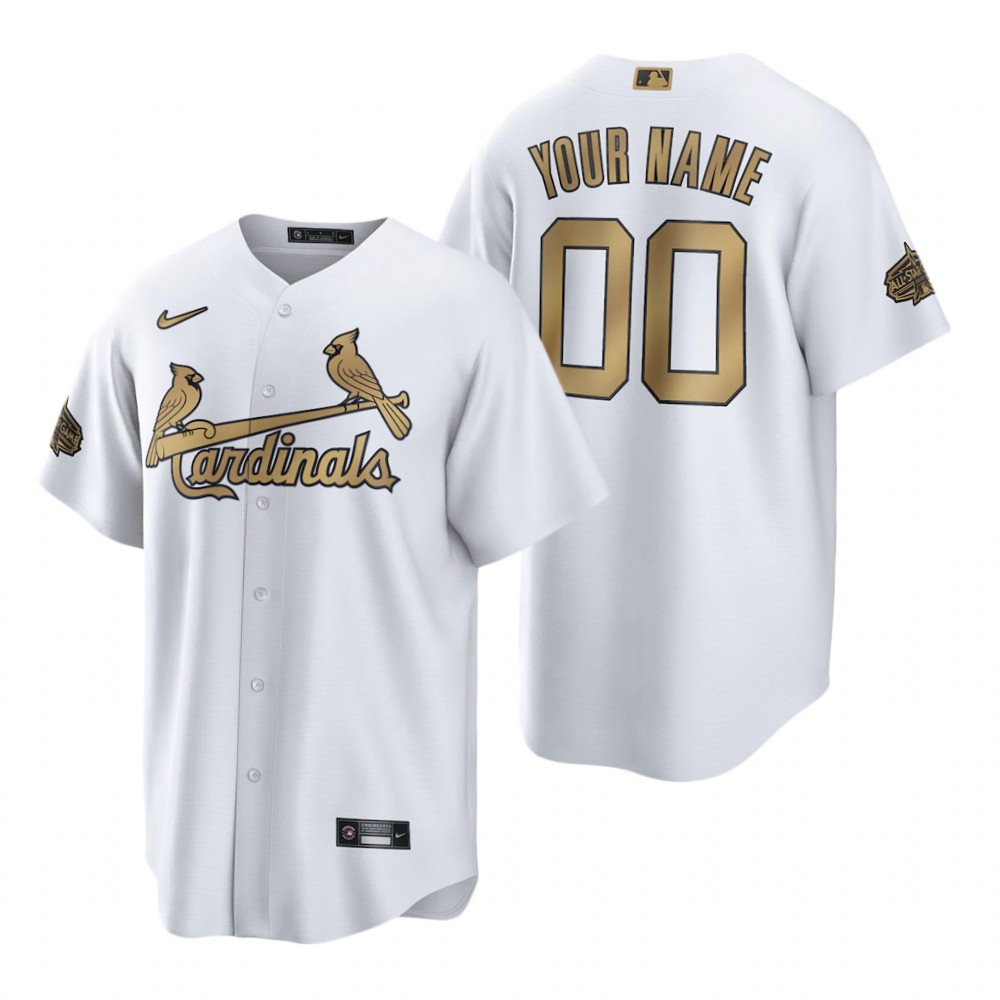 St. Louis Cardinals Custom White 2022 All-Star Game Replica Jersey St. Louis Cardinals Custom White 2022 All-Star Game Replica Jersey
