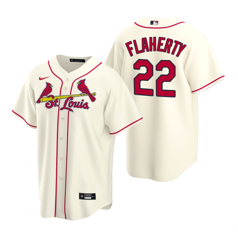 St. Louis Cardinals Jack Flaherty Cream Alternate Replica Jersey St. Louis Cardinals Jack Flaherty Cream Alternate Replica Jersey