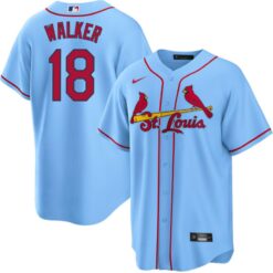 St. Louis Cardinals Jordan Walker Light Blue Alternate Replica Jersey