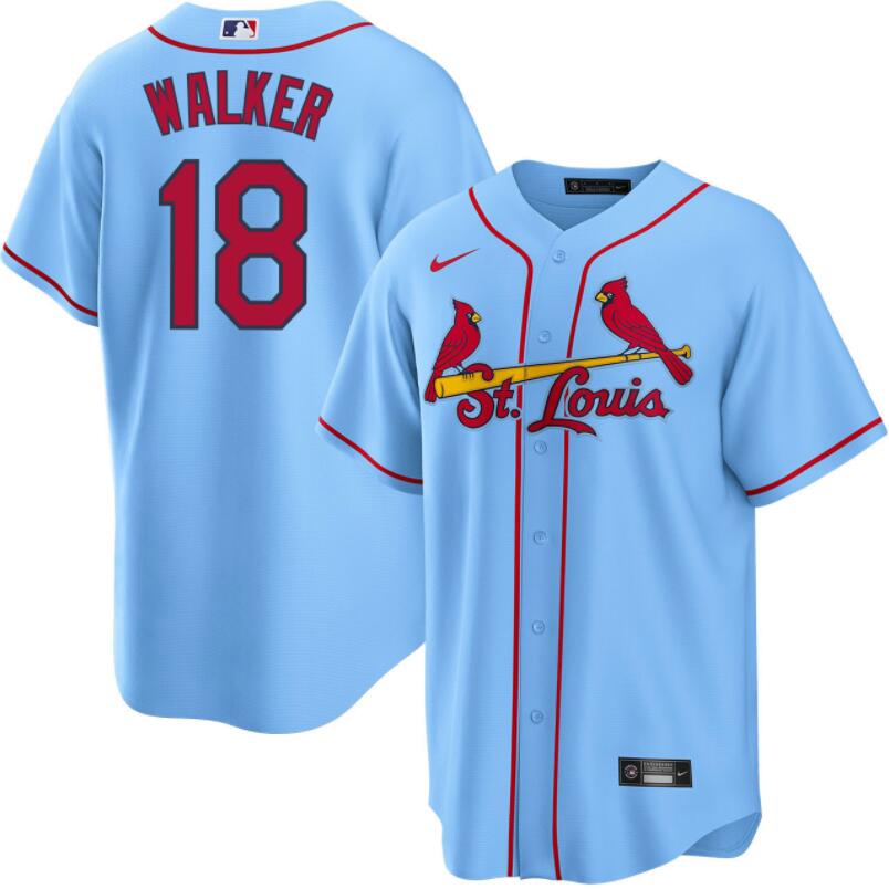 St. Louis Cardinals Jordan Walker Light Blue Alternate Replica Jersey St. Louis Cardinals Jordan Walker Light Blue Alternate Replica Jersey