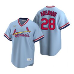 St. Louis Cardinals Nolan Arenado Light Blue Cooperstown Collection Jersey
