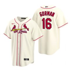St. Louis Cardinals Nolan Gorman Cream Alternate Replica Jersey