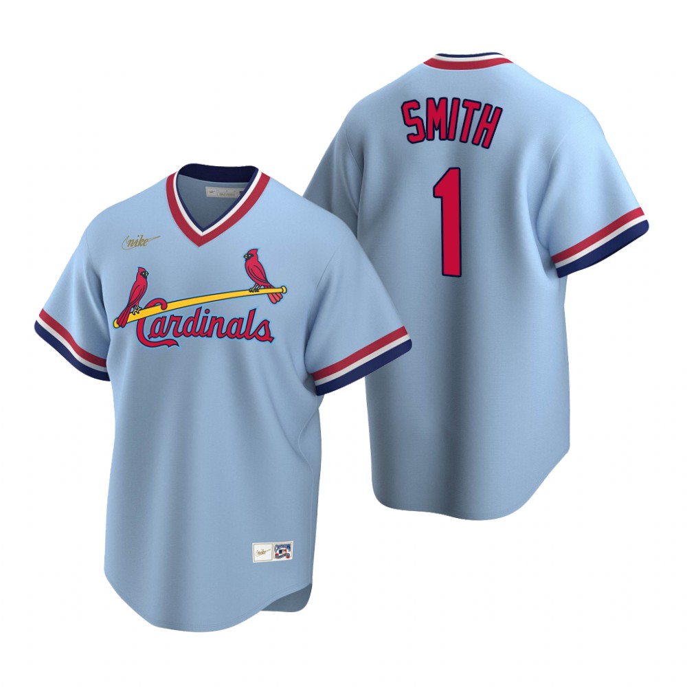 St. Louis Cardinals Ozzie Smith Light Blue Cooperstown Road Jersey St. Louis Cardinals Ozzie Smith Light Blue Cooperstown Road Jersey