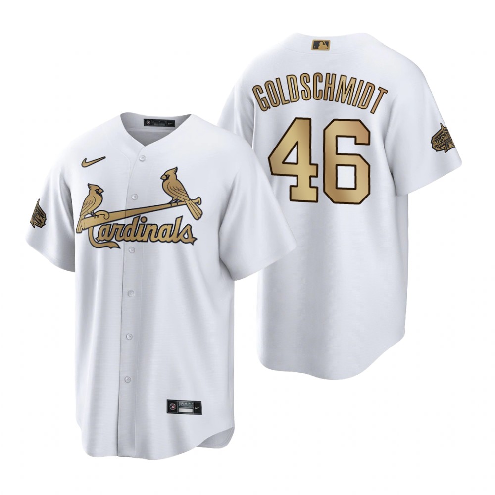 St. Louis Cardinals Paul Goldschmidt White Gold 2022 All-Star Replica Jersey St. Louis Cardinals Paul Goldschmidt White Gold 2022 All-Star Replica Jersey