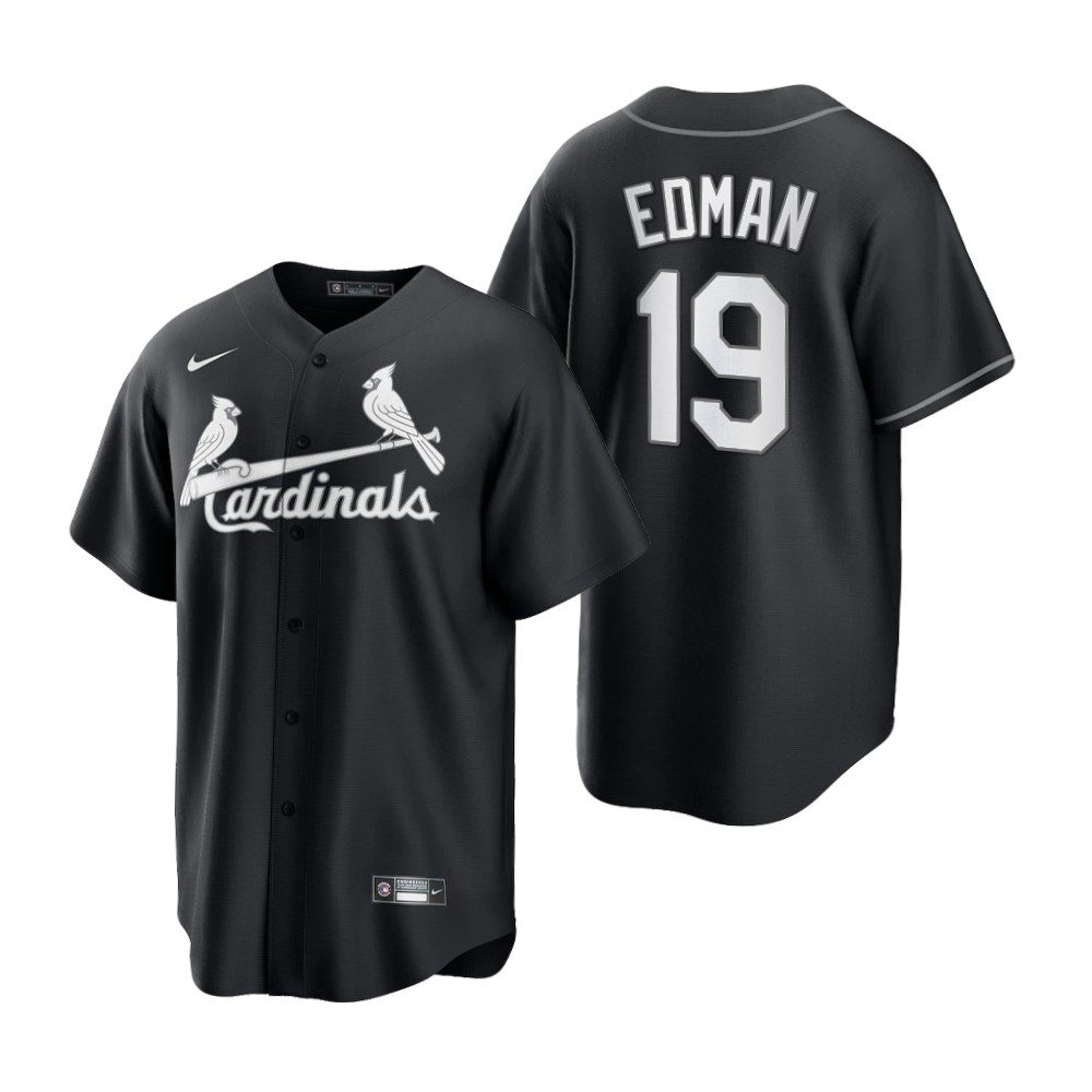 St. Louis Cardinals Tommy Edman Black White Fashion Replica Jersey St. Louis Cardinals Tommy Edman Black White Fashion Replica Jersey