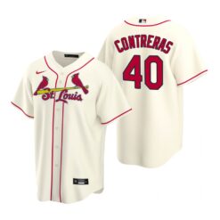 St. Louis Cardinals Willson Contreras Cream Alternate Replica Jersey