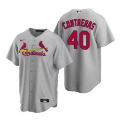 St. Louis Cardinals Willson Contreras Gray Road Replica Jersey