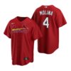 St. Louis Cardinals Yadier Molina Light Blue Cooperstown Road Jersey