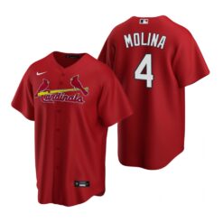 St. Louis Cardinals Yadier Molina Red Replica Alternate Jersey