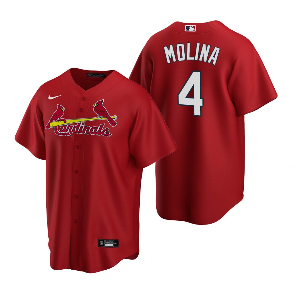 St. Louis Cardinals Yadier Molina Red Replica Alternate Jersey St. Louis Cardinals Yadier Molina Red Replica Alternate Jersey