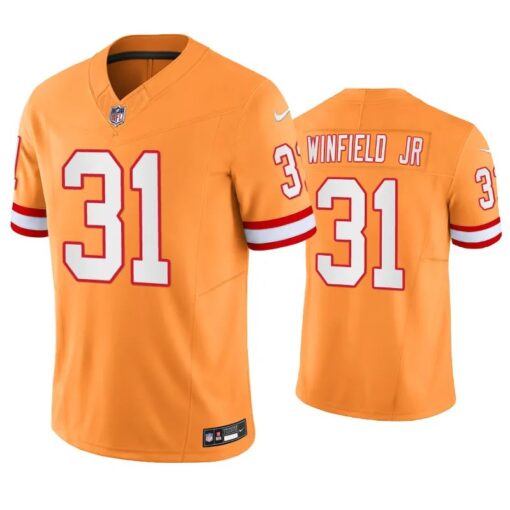 Tampa Bay Buccaneers Antoine Winfield Jr. Orange Throwback Limited Jersey