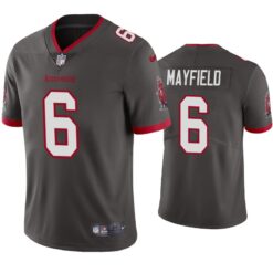 Tampa Bay Buccaneers Baker Mayfield Pewter Limited Jersey