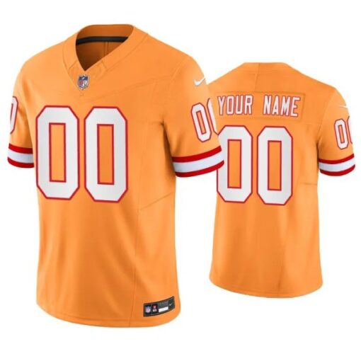 Tampa Bay Buccaneers Custom Orange Throwback Limited Jersey