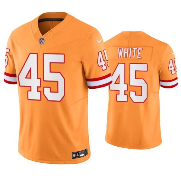 Tampa Bay Buccaneers Devin White Orange Throwback Limited Jersey Tampa Bay Buccaneers Devin White Orange Throwback Limited Jersey
