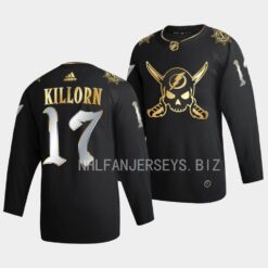 Tampa Bay Lightning Alex Killorn Gasparilla inspired Black Golden Edition Jersey
