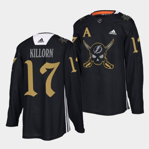 Tampa Bay Lightning Alex Killorn Gasparilla inspired Black Jersey