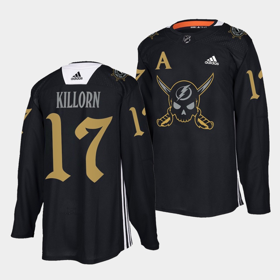 Tampa Bay Lightning Alex Killorn Gasparilla inspired Black Jersey Tampa Bay Lightning Alex Killorn Gasparilla inspired Black Jersey