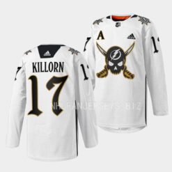 Tampa Bay Lightning Alex Killorn Gasparilla inspired White Jersey