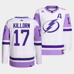 Tampa Bay Lightning Alex Killorn HockeyFightsCancer White Jersey