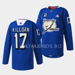 Tampa Bay Lightning Alex Killorn Primary Logo Blue Jersey