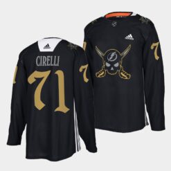 Tampa Bay Lightning Anthony Cirelli Gasparilla inspired Black Jersey