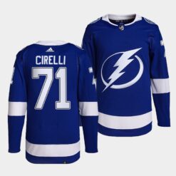 Tampa Bay Lightning Anthony Cirelli Home Blue Jersey