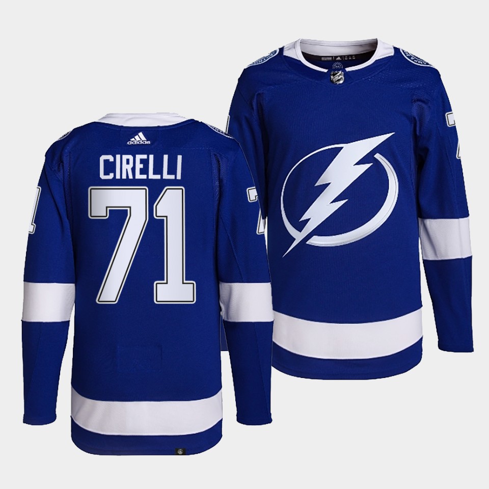 Tampa Bay Lightning Anthony Cirelli Home Blue Jersey Tampa Bay Lightning Anthony Cirelli Home Blue Jersey