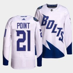 Tampa Bay Lightning Brayden Point 2022 Stadium Series White Jersey