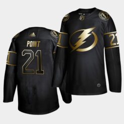 Tampa Bay Lightning Brayden Point Golden Edition Black Jersey