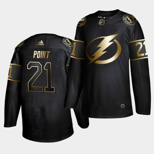 Tampa Bay Lightning Brayden Point Golden Edition Black Jersey