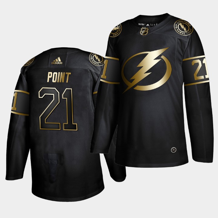 Tampa Bay Lightning Brayden Point Golden Edition Black Jersey Tampa Bay Lightning Brayden Point Golden Edition Black Jersey