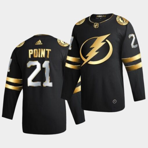 Tampa Bay Lightning Brayden Point Golden Limited Edition Black Jersey