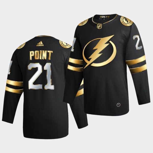 Tampa Bay Lightning Brayden Point Golden Limited Edition Black Jersey Tampa Bay Lightning Brayden Point Golden Limited Edition Black Jersey