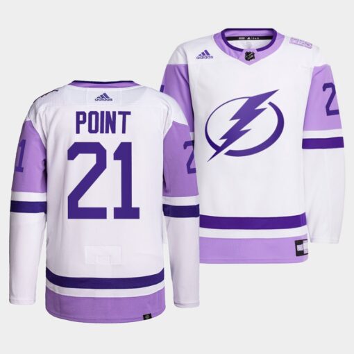 Tampa Bay Lightning Brayden Point HockeyFightsCancer White Jersey