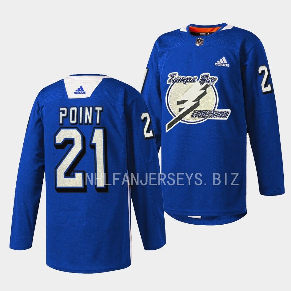 Tampa Bay Lightning Brayden Point Primary Logo Blue Jersey Tampa Bay Lightning Brayden Point Primary Logo Blue Jersey