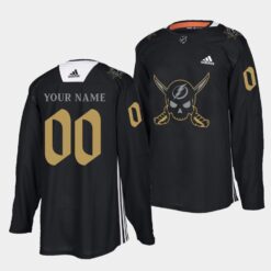 Tampa Bay Lightning Custom Gasparilla inspired Black Jersey